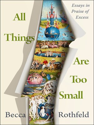 cover image of All Things Are Too Small